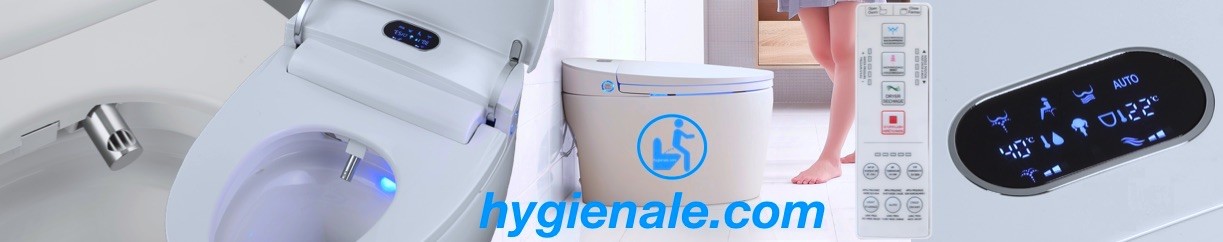 En plus d'une grosse douchette, le bloc wc japonais dispose aussi d'un mécanisme de ventilation pour sécher les fesses à l'air chaud.
