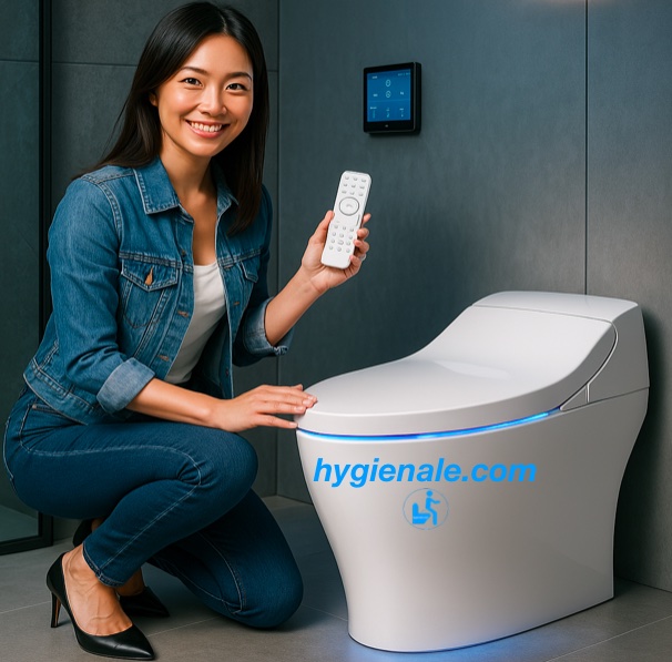 bloc toilette japonaise avec abattant wc intelligent présentation bloc toilette japonaise à abattant wc intelligent