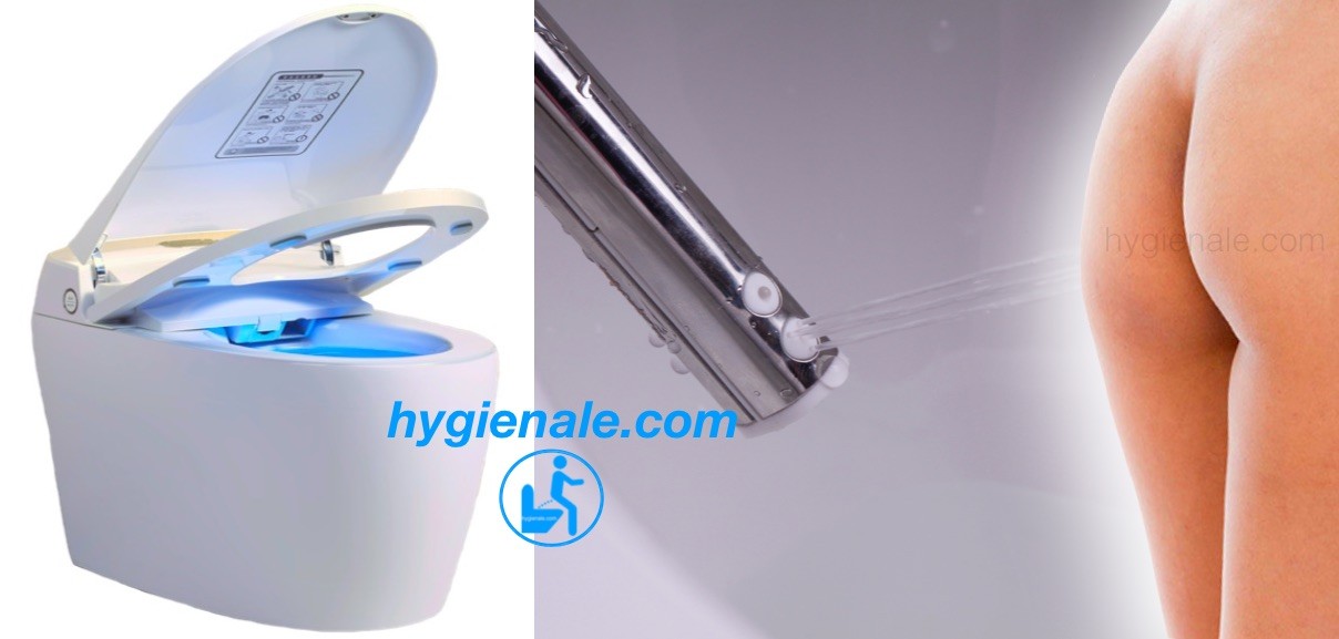 La douchette du wc japonais, kit, abattant ou bloc, assure l'hygiène des fesses aux toilettes