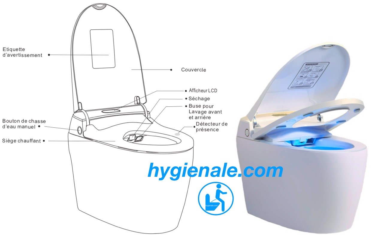 Le WC monobloc japonais est une technologie au service de l'hygiène intime