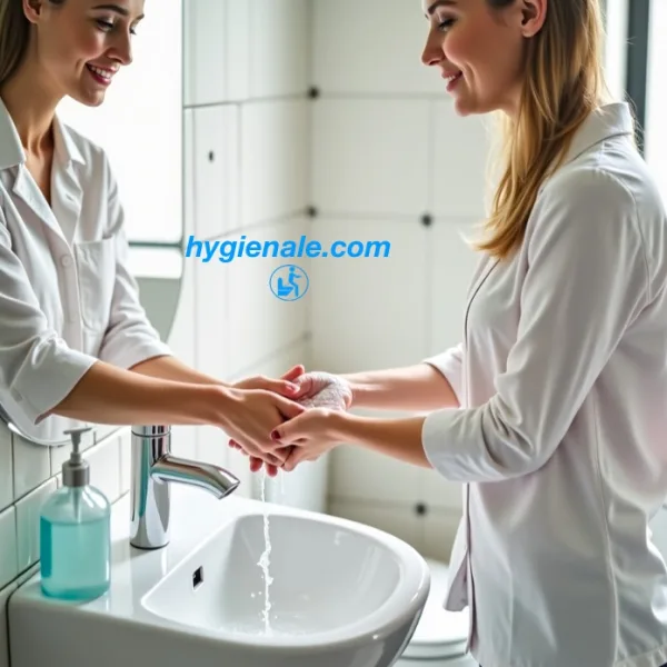 comment se laver les mains aux toilettes