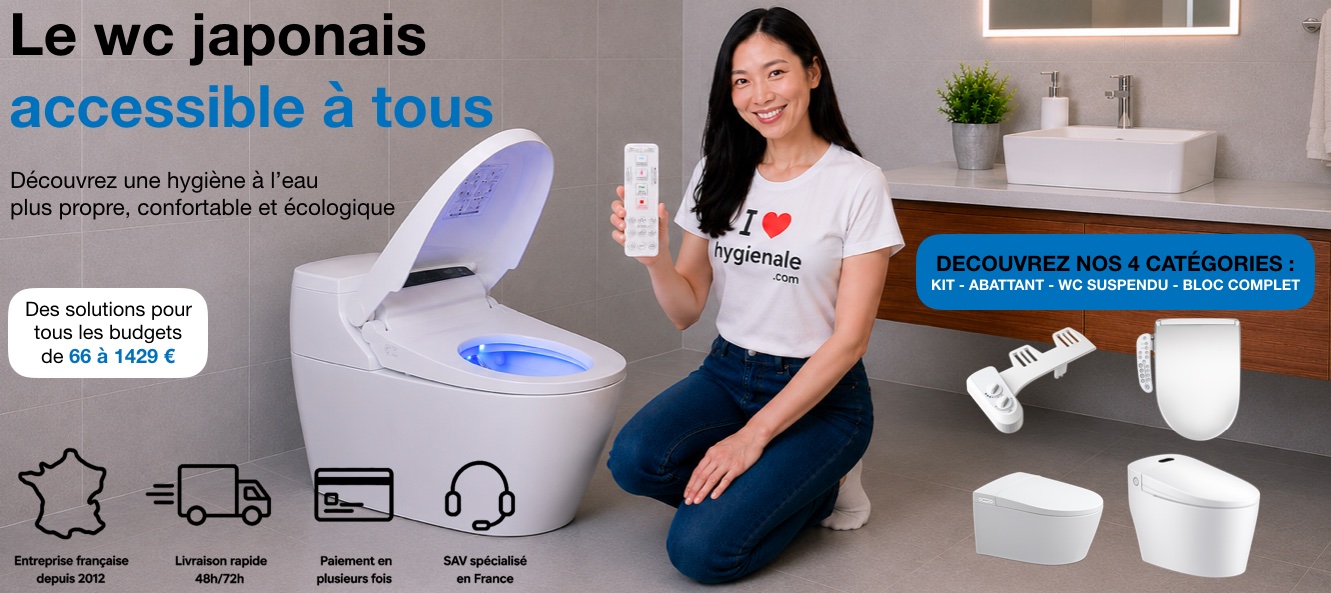 Hygiènale est une boutique de vente de toilette wc japonais