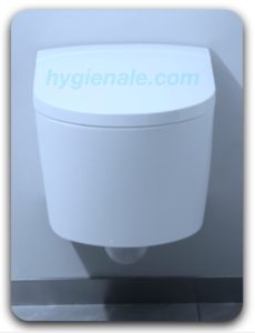 Le wc japonais suspendu est l'accès à une parfaite hygiène intime sur une cuvette moderne