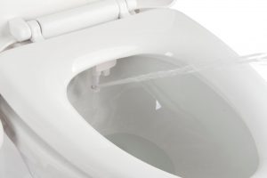 Le kit toilette japonaise est équipé d'un double jet d'eau propulsé par une douchette