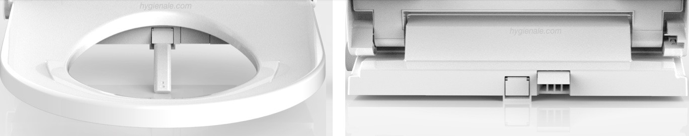 le buse de lavage et la soufflerie de séchage de l'abattant wc japonais électronique