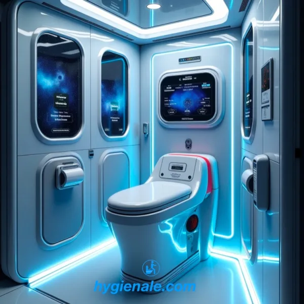 technologie du wc pour un voyage dans l'espace en apesanteur.