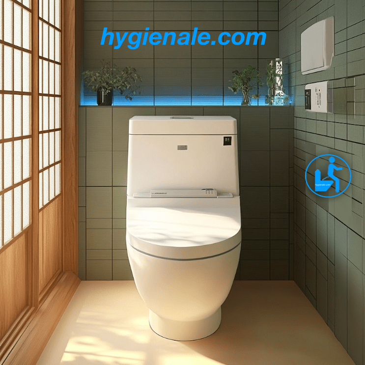 Le wc zen japonais apporte aux toilettes une hygiène moderne dans une atmosphère relaxante